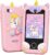 KOKODI Kids Smart Phone, Touchscreen HD Dual Camera Cell Phone for Kids, Christmas Birthday Gifts Dinosaur Child Play Phone for Girls 3-10, Travel Toy Preschool Learning Education Toy
