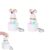 4/2/1Pack Squeaking Goat Keyboard Fidget Toy, Rechargeable Finger Clicker Keyboard Keychain with Goat Scream Sound and LED Light, Stress Relief Fidget Clicker Keychain Gift for Adults (2Pcs)