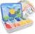 42 PCS Magnetic Pattern Blocks Set with Storage Box & Whiteboard Easel