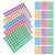 4400pcs Colored Dot Stickers Self Adhesive Round Color Coding