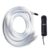 450 Pcs Fiber Optic Cable Strands, 0.75 mm x 2 m, APP Wireless Control Star Sky Roof Ceiling Decoration, 6W LED Light Engine with US Cord, Sound Activated, for Car and Home, DC 12V