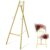 46.5 In Gold Easel Stand for Sign, Heavy Duty Metal Display Stand for Art