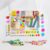 470PCS DIY Beaded Keychain Making Kit, Acrylic Alphabet Letter Beads Heart Star Flower Charms for Bag Pendant Decor, DIY Craft Key Chain Jewelry Supplies for Handmade Craft Lovers