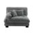 47″ Breathable Chenille Lazy Cloud Sofa, Lazy Lounge Chair Indoor with Sponge Filling, Adult Bean Bag Chair with Flexible Assembly for Living Space, Gray