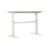 47″ Manual Height Adjustable Standing Desk, Sit to Stand Office Desk, White