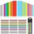 48-Piece Guided Reading Strips – 3-Style Highlighter Strips & 8-Colored Reading Overlays with Transparent Highlighter Stick Tabs & Bookmark for Dyslexia