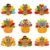 480Pcs Thanksgiving Turkey Stickers Cute Small Thanksgiving Decals Bulk Self-Adhesive Paper Sealing Labels for Envelopes Cards Teachers Classroom Fall Party Supplies (Turkey)