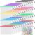 48 Pack Mesh Zipper Pencil Pouches, A5 Storage Bags, 12 Colors