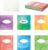 48 Pcs Class Library Jobs Bulletin Board Pocket Chart Set Colorful Class Jobs Envelopes Watercolor Brights Classroom for Back to School