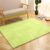 48pcs Interlocking Floor Mat, Plush Foam Area Rug, Fluffy Soft Puzzle Square for Living Room, Bedroom(Green)