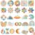 48 Pcs Sensory Stickers with Storage Box – 2 Textures, Calming & Fidget Stickers for Anxiety, Mindfulness Sticker for Students, ADHD, Adults, Teachers, Office Workers, School, Office