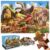 48 Piece Jumbo Dinosaur Floor Puzzle – Large Size (3 x 2 ft) – All Pieces Unique Shape – 25 Realistic Dinos Illustration – Gifts for Boys Girls Toddlers Kids Ages 3-5 2-4 4-6 Year Old