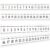 48 Pieces Number Line 0 to 30 Student Desk Number Lines Laminated Number Line Strips for Classroom Desks Math Class Decoration (Boho)