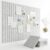48 x 36 Felt Bulletin Board Tiles – 12 Pack 150g High-Density Sound Absorbing Panels, Slat Wall Cork Board Alternative for Office & Home, Includes 30 Pushpins & 60 Adhesive Tabs, Light Gray