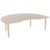 48″ x 72″ Kidney Kids Classroom Table with Adjustable Chunky Wood Legs