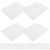492pcs White Sponge Hanger Strips 10×0.7cm Self Adhesive 6 Sheets