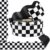 49 ft Black and White Flag Checkered Magnetic Bulletin Board Borders for Classroom Whiteboard Black Plaids Magnetic Strips Border Roll Reusable Border Trim for Chalkboard Decor Back to School Supplies