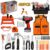 49 PCS Kids Tool Set with Toy Electric Drill, Construction Dress Up Pretend Play Kit with Tool Box, Washable Vest, Goggles & STEM Building Plate, Birthday Gift for Boys Toddlers Age 3 4 5 6 7