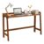 49″ Walnut Fold Solid Wood Computer Desk Cable Groove Small Space Table