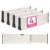 4 Adjustable Drawer Dividers, Organize Silverware and Utensils in Home Kitchen, Divider for Clothes in Bedroom Dresser, Designed to Not Snag Underwear and Bra Fabrics, Bathroom Storage Organizers