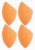 4 Count Waterdrop Makeup Sponges, Multicolor Blender Sponge for Face