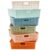 4E’s Novelty 6 Pack Classroom Paper Baskets, Organizing Desk Boho Tray for A4 Papers, Classroom Storage Plastic Paper Bins, Fun Turn In Trays for Teachers and Students, Office Desk Room Trays