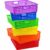 4E’s Novelty 6 Pcs Colorful Plastic Classroom Storage Bins 13.75″ X 10.25″ for Organizing A4 Papers Trays, Turn In Containers Kids School Teachers Classroom Organization & Storage Supplies