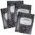 4E’s Novelty Wide Ruled Composition Notebooks [4 Pack] Hard Cover 100 Sheets 9.75″ x 7.5″ – Black Marble Bulk Compositon Book Wide Ruling, Back to School Supplies For Students Boys Girls & College