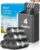 4 Gallon 312 Counts Strong Drawstring Trash Bags Garbage Bags by Teivio, Bathroom Trash Can Bin Liners, Small Plastic Bags for home office kitchen, Black