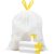 4 Gallon Trash Bags with Fresh Lemon Scent, Heavy Duty 1.5 Mil Thick, Leak-Proof & Tear Resistant Drawstring Wastebasket Liners for Bathroom, Bedroom, Office, 58 Count