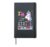 4h Birthday Idea For Kids Unicorn Shape & Alphabet Phonics Hardcover Journal, Black