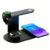 4 in 1 Aluminum Charging Station with Night Light for Samsung Phone S26 Multiple Devices, Wireless Charger Charging Stand Compatible with Samsung S25, Only for Galaxy Watch 8