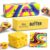 4 in 1 Rainbow Butter and Cheese Squishy Toys for Kids Men and Women.Soft Toy for Anxiety & Stress Relief, Hand Pressing Calm Toy
