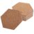 4 Inch Bulletin Board 60pcs Cork Self Adhesive Hexagon Wall Tile