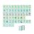 4 Layer American Mahjong Set – 160 Blue Acrylic Engraving Mahjong Set Tiles