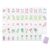 4 Layer Mahjong Tiles, 160 Pcs Acrylic American Mahjong Tiles Set, Four-Layer Engraved Acrylic Layered with Exquisite Carrying Bag, Lettering is Clear, Home Trips Social Game