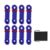 4mm Reflective Tent Guy Rope 4m, Blue, 8-piece Set with Storage Bag
