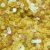 4mm Sequins Yellow Rainbow Iris Super Shine Reversible Made in USA