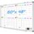 4 Month Calendar Whiteboard 60 X 48 Inch, Calendar Dry Erase Boar for Wall