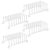 4 Multipurpose Stainless Steel Toast Rack Pan Cooling Grid Air Fryer Oven and Kitchen Organizer Air Fryer Accessories