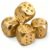 4 Pack 20Mm Solid Brass Dice Set for Mahjong Poker Games|Heavy Metal