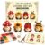 4 Pack 3D Beaded Gnome DIY Kit with All Material & Tool Miniature Gnome Figurines Multifunctional Funny Handmade Gnomes DIYs Decor for Adults Beginners & DIY Crafts Lovers (C)