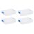 4 Pack 6 Qt Clear Plastic Storage Bins With Secure Latching Lids, Stackable Transparent Totes With Built-in Handles, Dustproof Moisture-proof Containers For Crafts, Toys, Pantry And Office Supplies