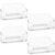 4 Pack Acrylic Business Card Holder for Desk, Desktop Business Card Stand, Clear Plastic Business Card Display Stand, Holds 30-50 Cards, Desktop Business Card Organizer for Office Home Exhibition