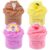 4 Pack Butter Slime, Soft Non-Sticky Slime with 4 Fun Accessories, Rich Colors, Stress Relief Toy for Boys & Girls, Ideal for Party, Birthday, Classroom & DIY Activities (4 x 60ML)
