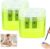 4 Pack Dual Hole Pencil Sharpeners with Lids for Standard and Jumbo Pencils