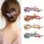4 Pack Floral Pearl Hair Clip French Twist Barrette with Rhinestone