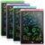 [4 Pack] Genialba LCD Writing Tablet 8.5-Inch Colorful Doodle Board, Toddler Learning Educational Toys Gifts for 3-8 Years Old Girls and Boys, Electronic Drawing Pad for Kids (Pink&Blue&Green&Purple)