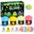 4 Pack Glow in the Dark Slime Kit for Kids, Soft Slow-Stretch Slime with Ghost Charms, Character Cards & Bottle Stickers, Sensory Fidget Toys, Halloween Party Favors Birthday Gifts Ages 3+