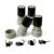 4 Pack Halloween Cat Self Inking Round Stamps with Black Ink, Cat Pattern Rubber Stamps for Scrapbooking Journal Cards Treat Bags Teacher Rewards